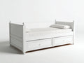 Sofás cama de madera blanca con 2 cajones 200x90x95 cm estilo clasico moderno para dormitorio